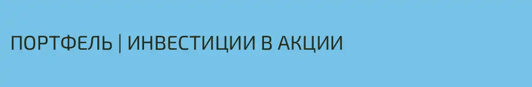ПОРТФЕЛЬ | ИНВЕСТИЦИИ В АКЦИИ
